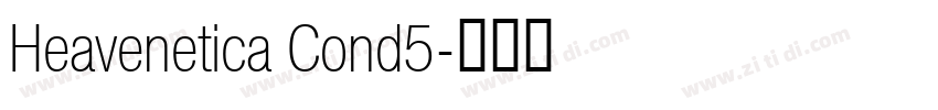 Heavenetica Cond5字体转换